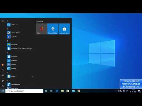 Reset Network Settings in Windows 10