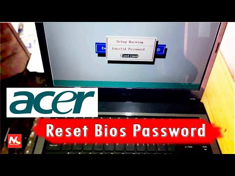 Acer Notebook BIOS Password Reset Guide