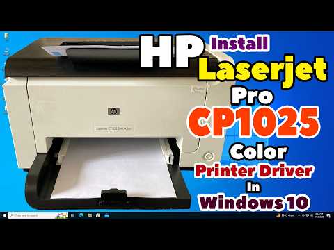 HP CP1025 Driver Installation on Windows 10