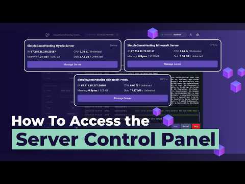 Accessing the Server Control Panel