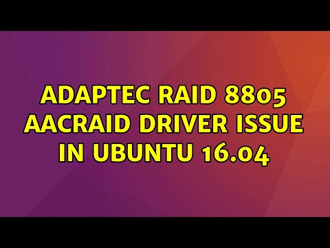 Adaptec ASR8405: Resolving Driver Compatibility Issues
