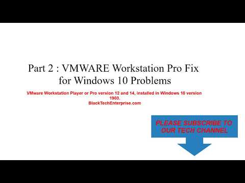 VMware Workstation 15 Player Not Starting on Windows 10