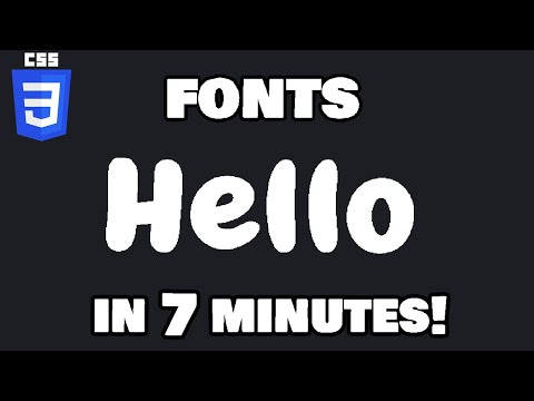 font html css