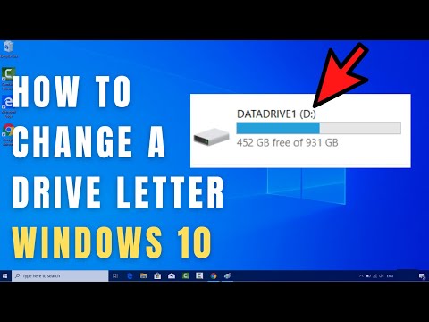 Changing Drive Letter in Windows 10