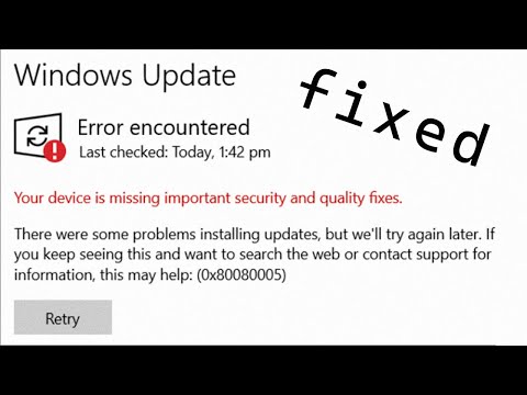 Windows Update Error 0x80080005: Causes and Solutions