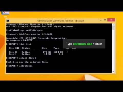 Remove Write Protection from USB Using CMD