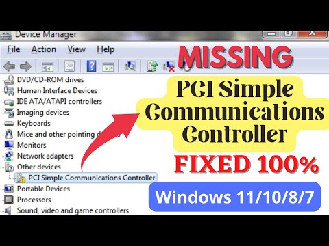 Installing PCI Simple Communications Controller Driver on Windows 10