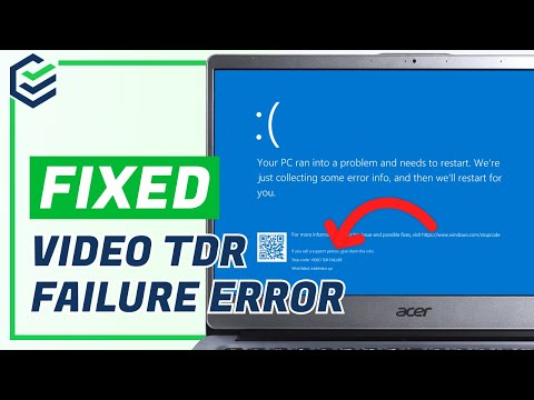 Blue Screen Video TDR Failure on Windows PCs