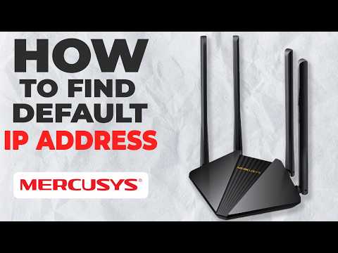 Mercusys Router IP Address: How to Find It