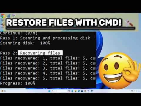 Recovering Data with CMD Command on Windows Systems