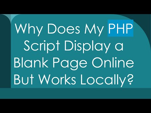 Local PHP Development: Common Configuration Issues