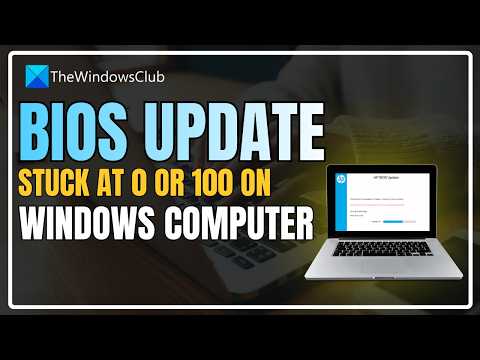 Lenovo Ideapad BIOS Update Stuck at 0%: What to Do?
